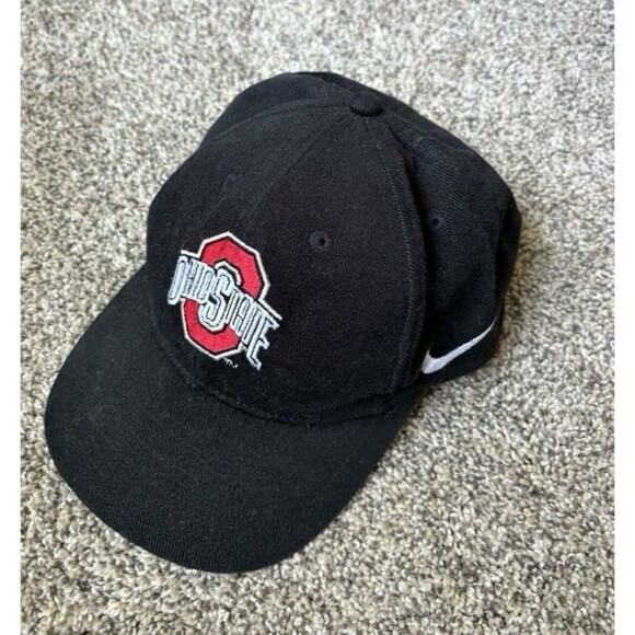 Nike Vintage Ohio State Buckeyes 1990s Black SnapBack Hat - Picture 1 of 8